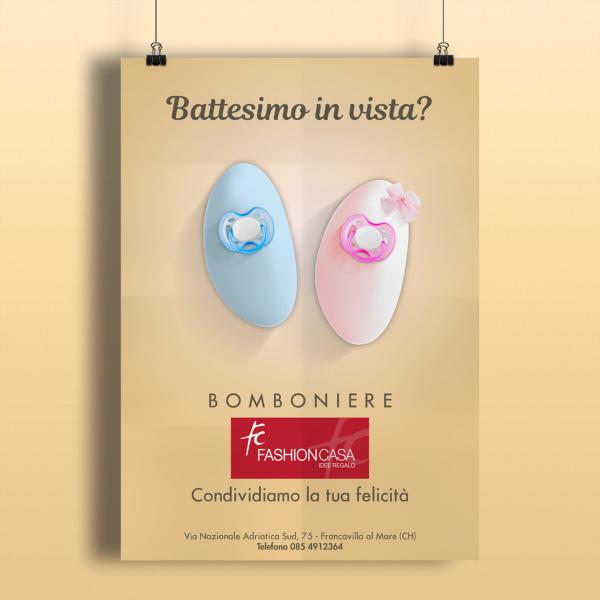 Grafica pubblicitaria Fashon Casa