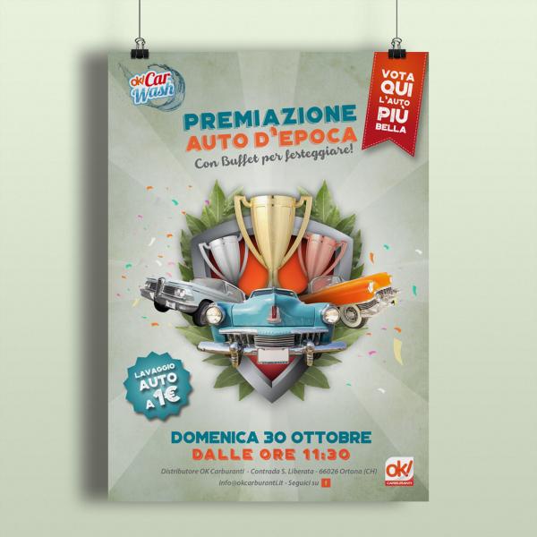 Grafica pubblicitaria Car Wash