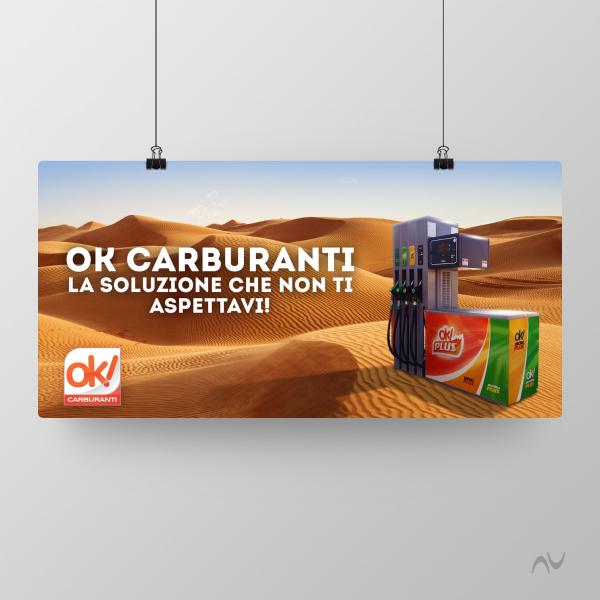 Grafica pubblicitaria deserto