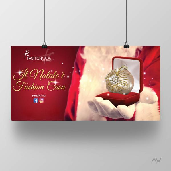 Grafica pubblicitaria Fashion Casa Natale 2019