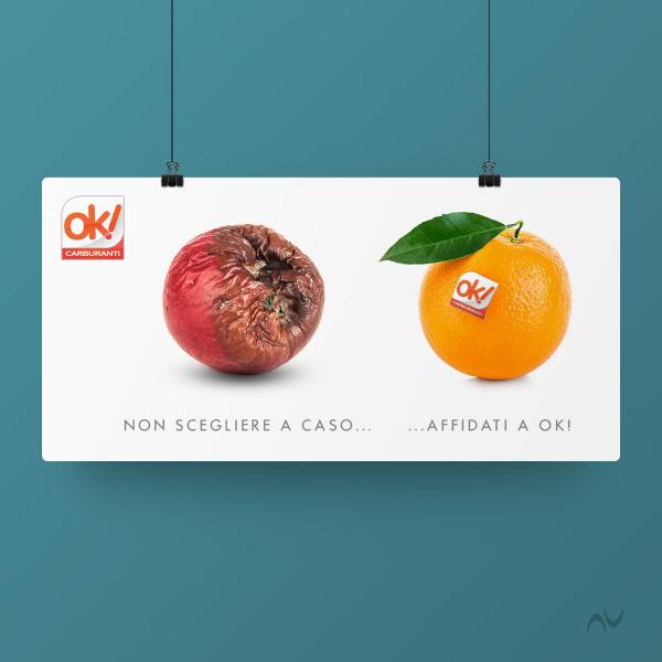 Grafica pubblicitaria frutta