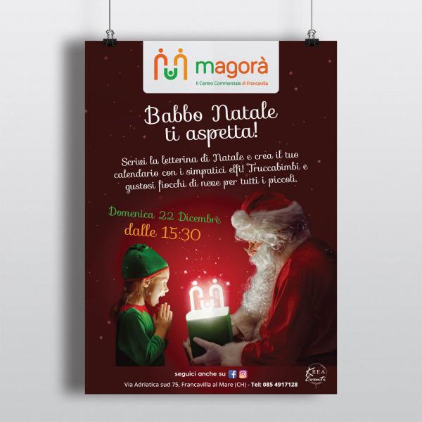 Grafica pubblicitaria Magorà Natale 2019