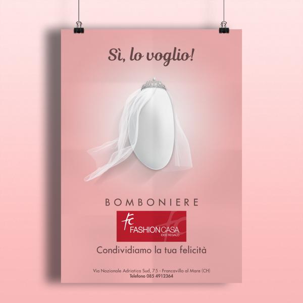Grafica pubblicitaria Fashon Casa
