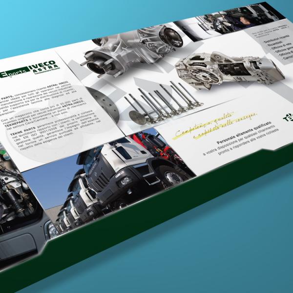 Realizzazione depliant Tekne Parts