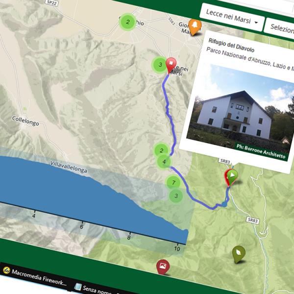 Realizzazione mappa interattiva web Rifugio del Diavolo