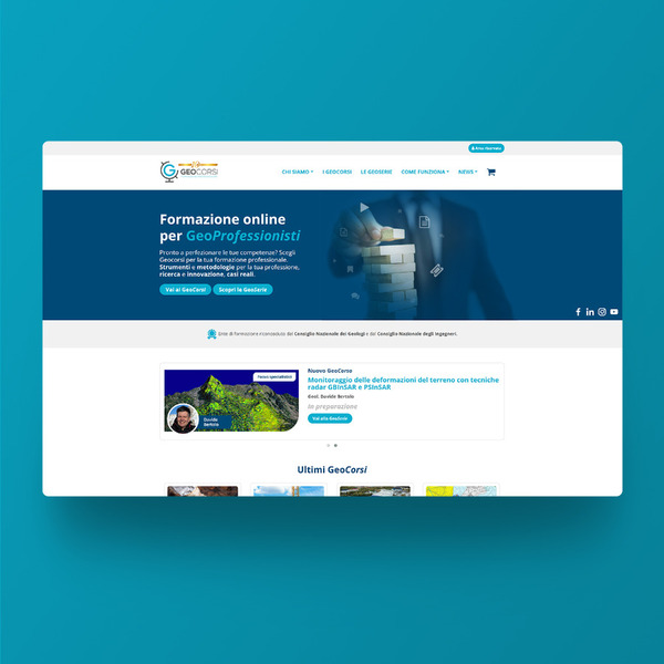 Sito web responsive Geocorsi