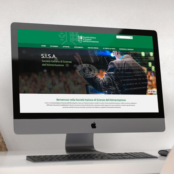 Realizzazione sito web S.I.S.A.  Società Italiana di Scienze dell'Alimentazione