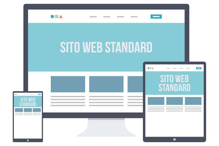 Esempio di layout di sito web tradizionale